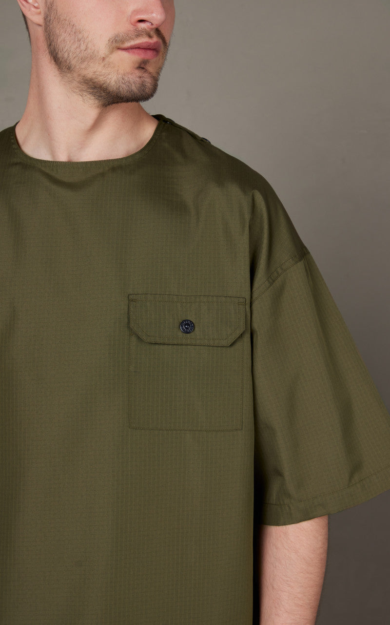 Taion Military Half Sleeve Cut Sew T-Shirt Dark Olive