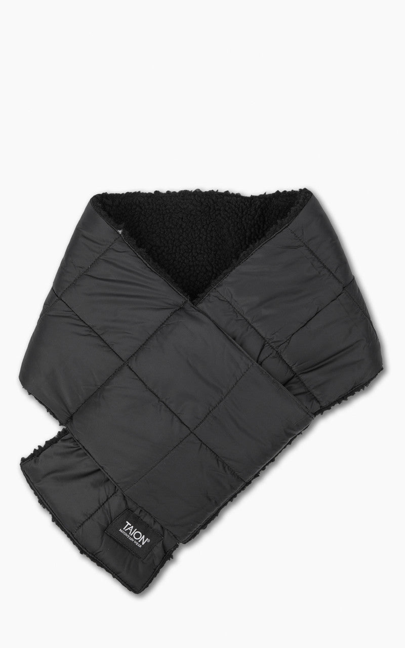 Taion Mountain Reversible Down x Boa Muffler Black/Black