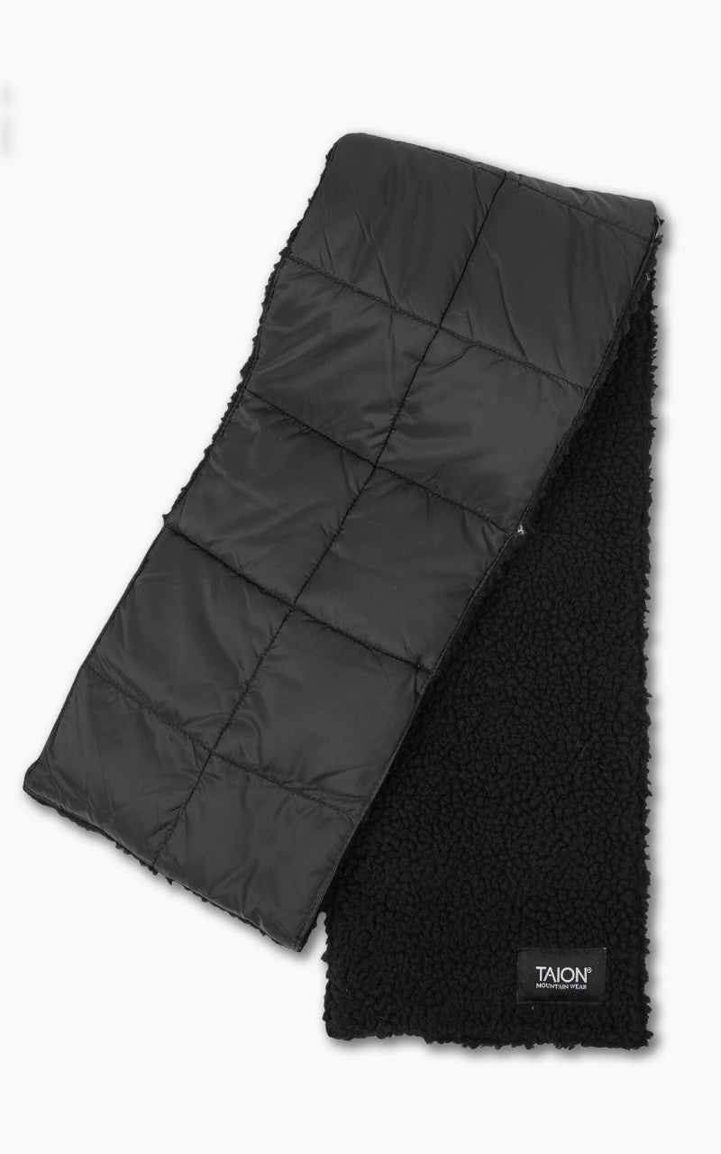 Taion Mountain Reversible Down x Boa Muffler Black/Black
