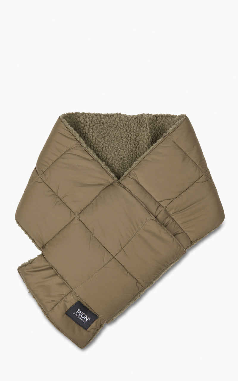 Taion Mountain Reversible Down x Boa Muffler Olive/Dark Olive
