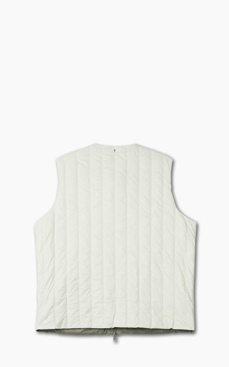 Taion x Beams Lights Reversible China Inner Vest Off White/Sage