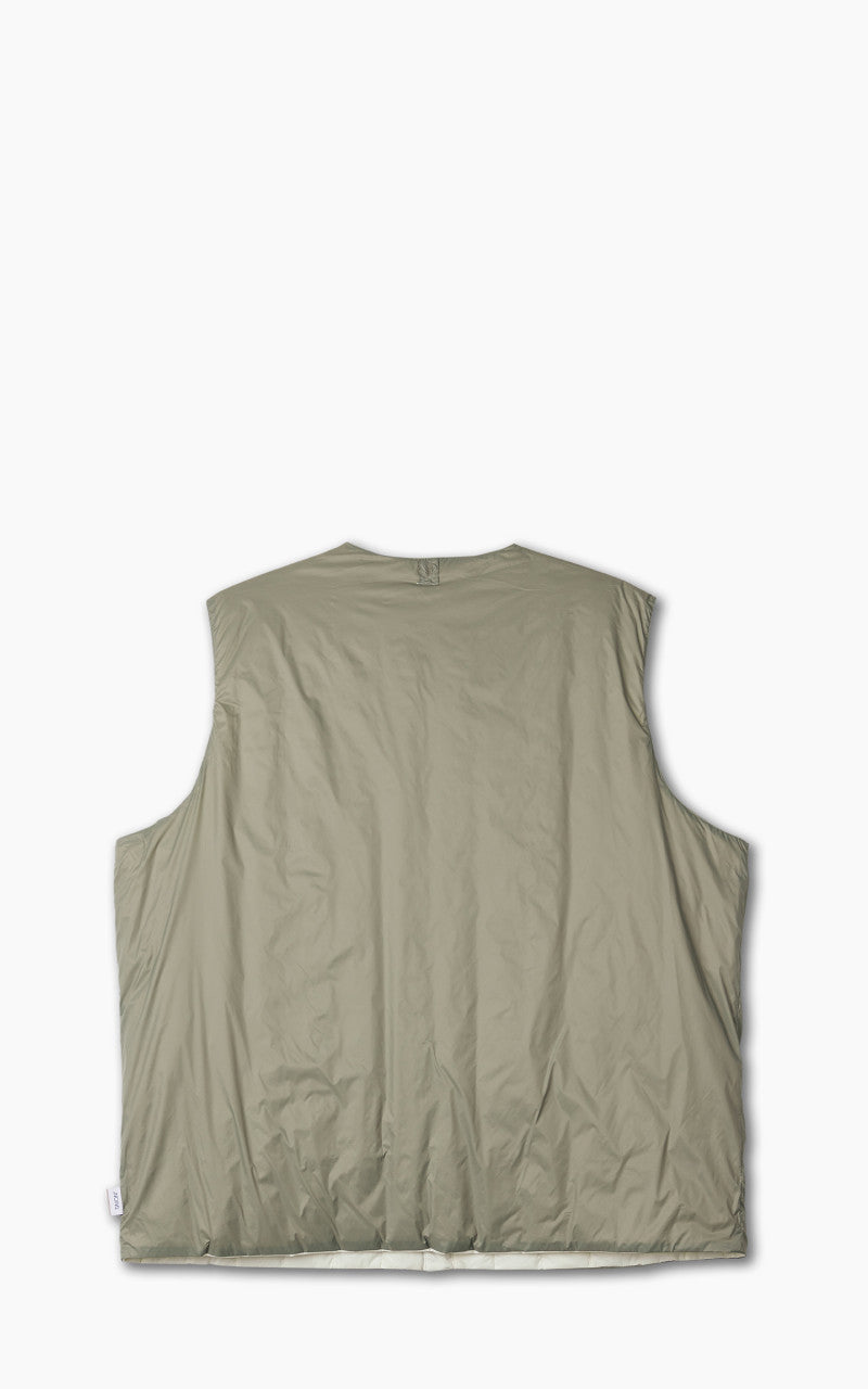 Taion x Beams Lights Reversible China Inner Vest Off White/Sage