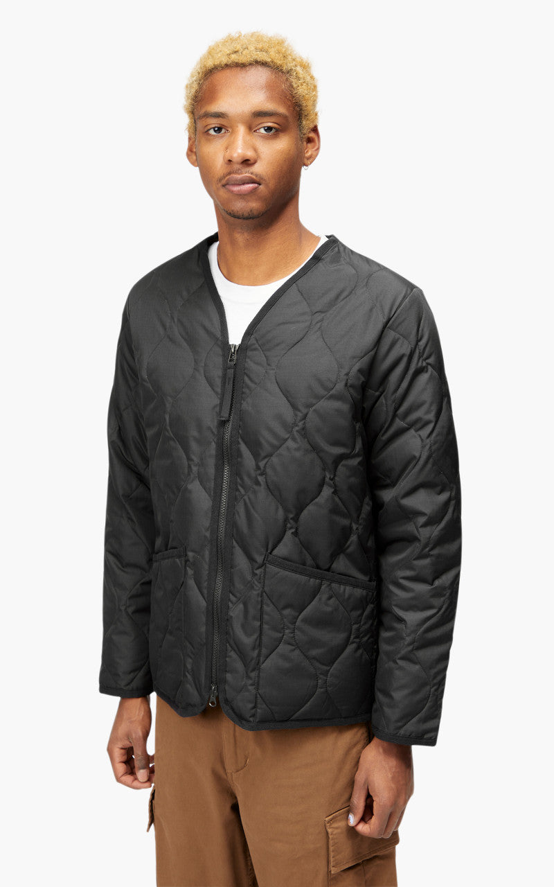 Taion Military Zip V-Neck Jacket Black