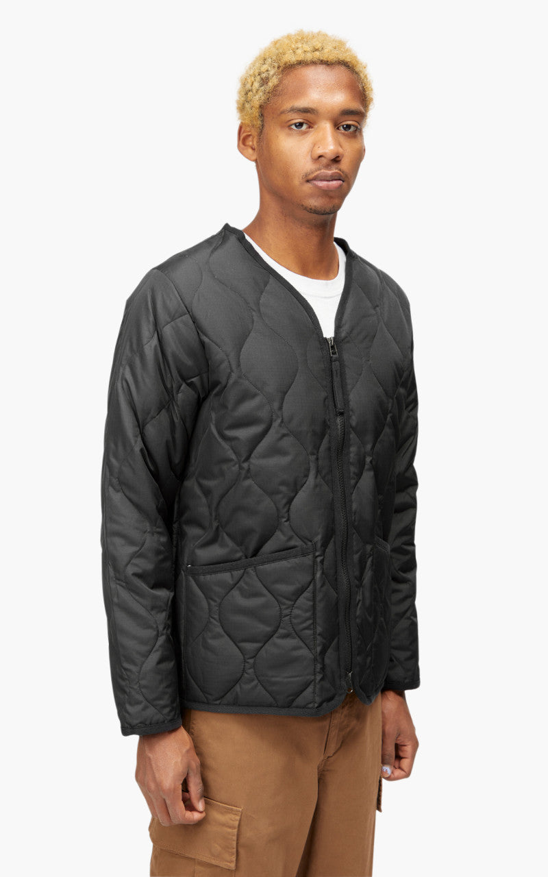 Taion Military Zip V-Neck Jacket Black