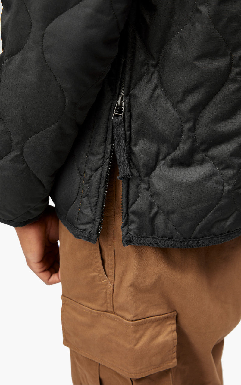 Taion Military Zip V-Neck Jacket Black