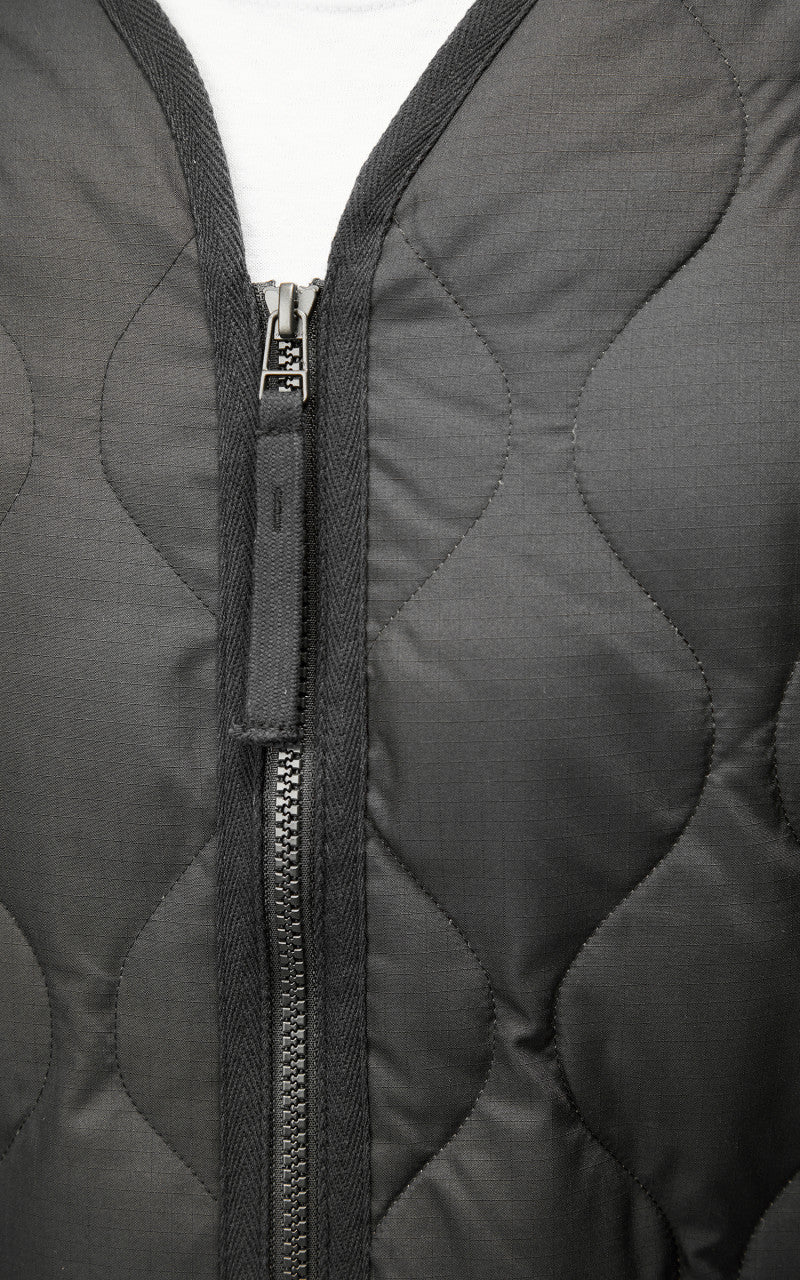 Taion Military Zip V-Neck Jacket Black