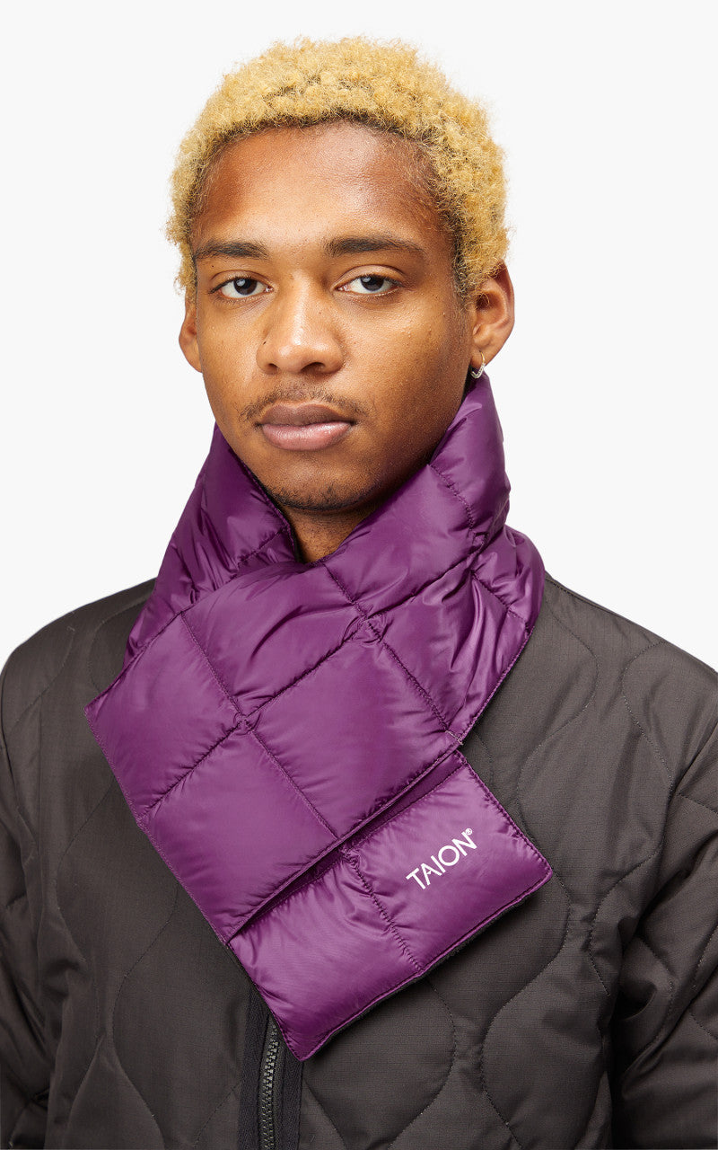Taion Basic Down Scarf Purple