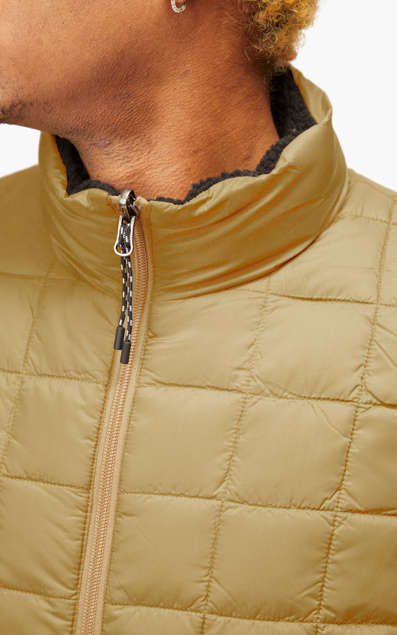 Taion Mountain Reversible Down x Boa Vest Beige/Black