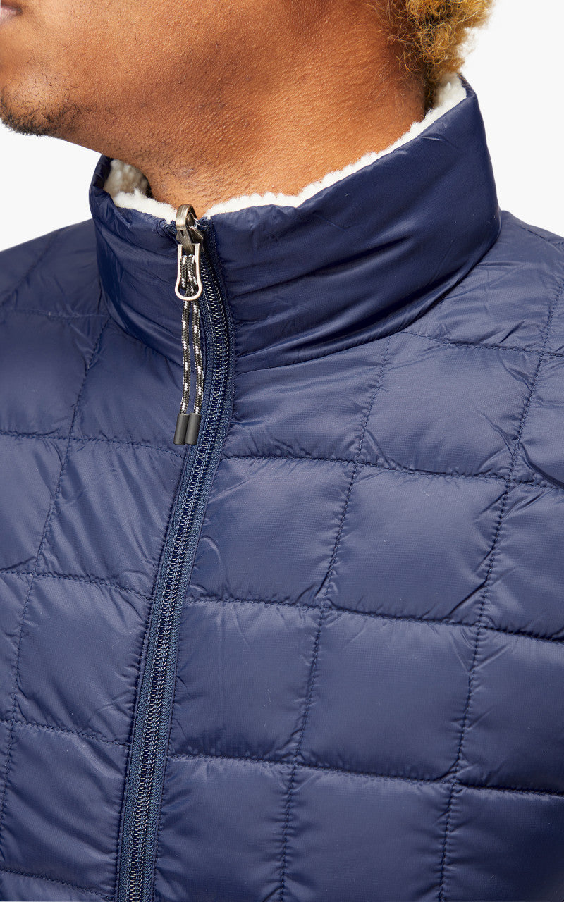 Taion Mountain Reversible Down x Boa Vest Navy/Ivory