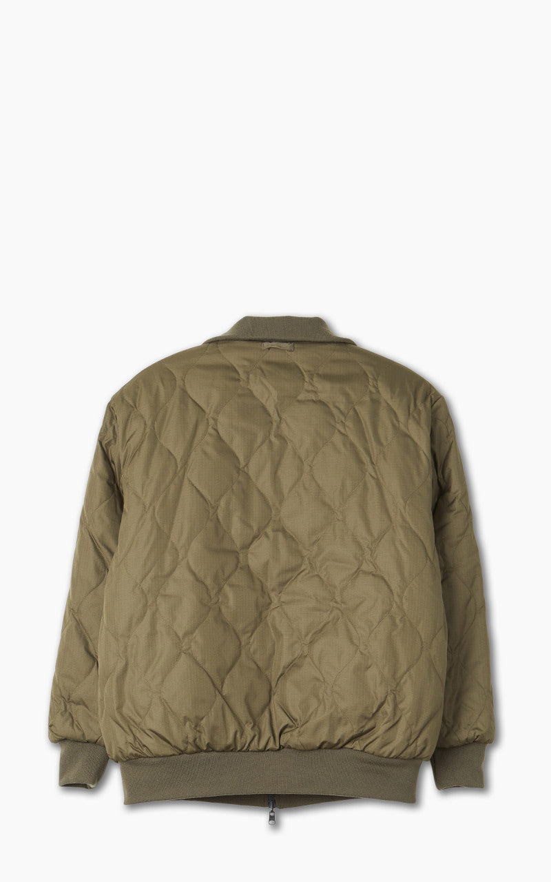 Taion Reversible Military High Neck Down Jacket Dark Olive/Cream