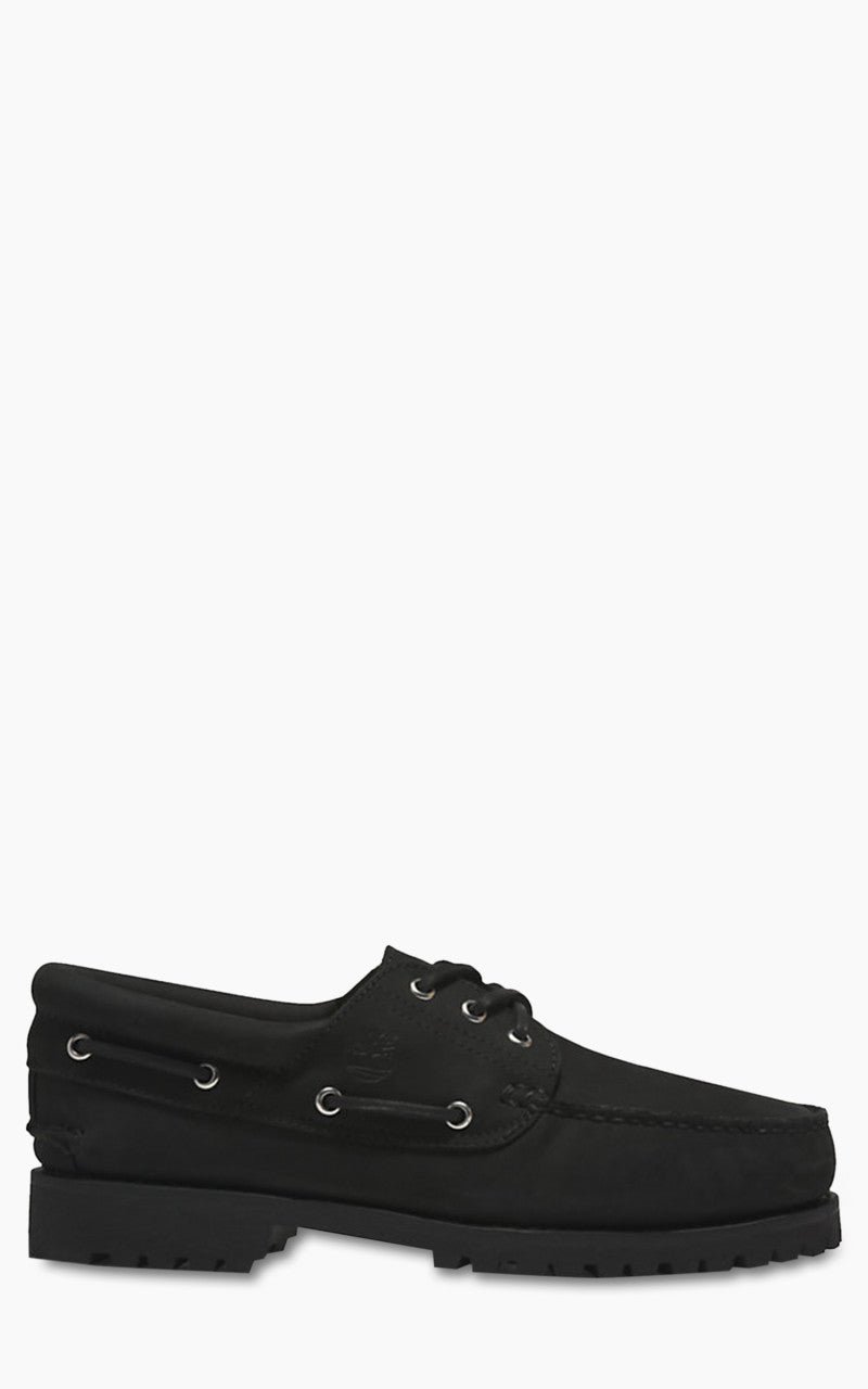 Timberland 3-Eye Lug Handsewn Boat Shoe Black