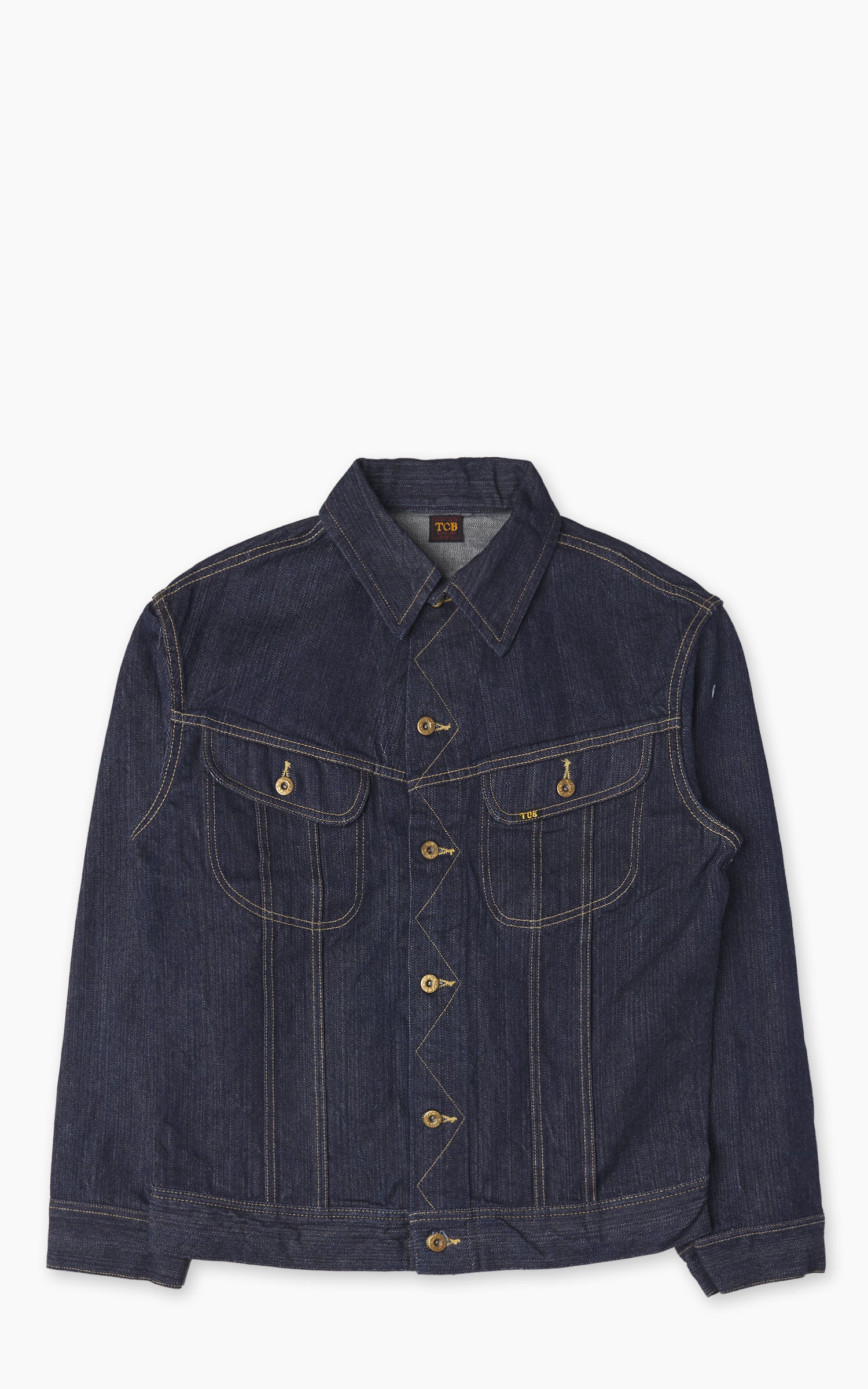 TCB Cats Drive Denim Jacket Selvedge Indigo