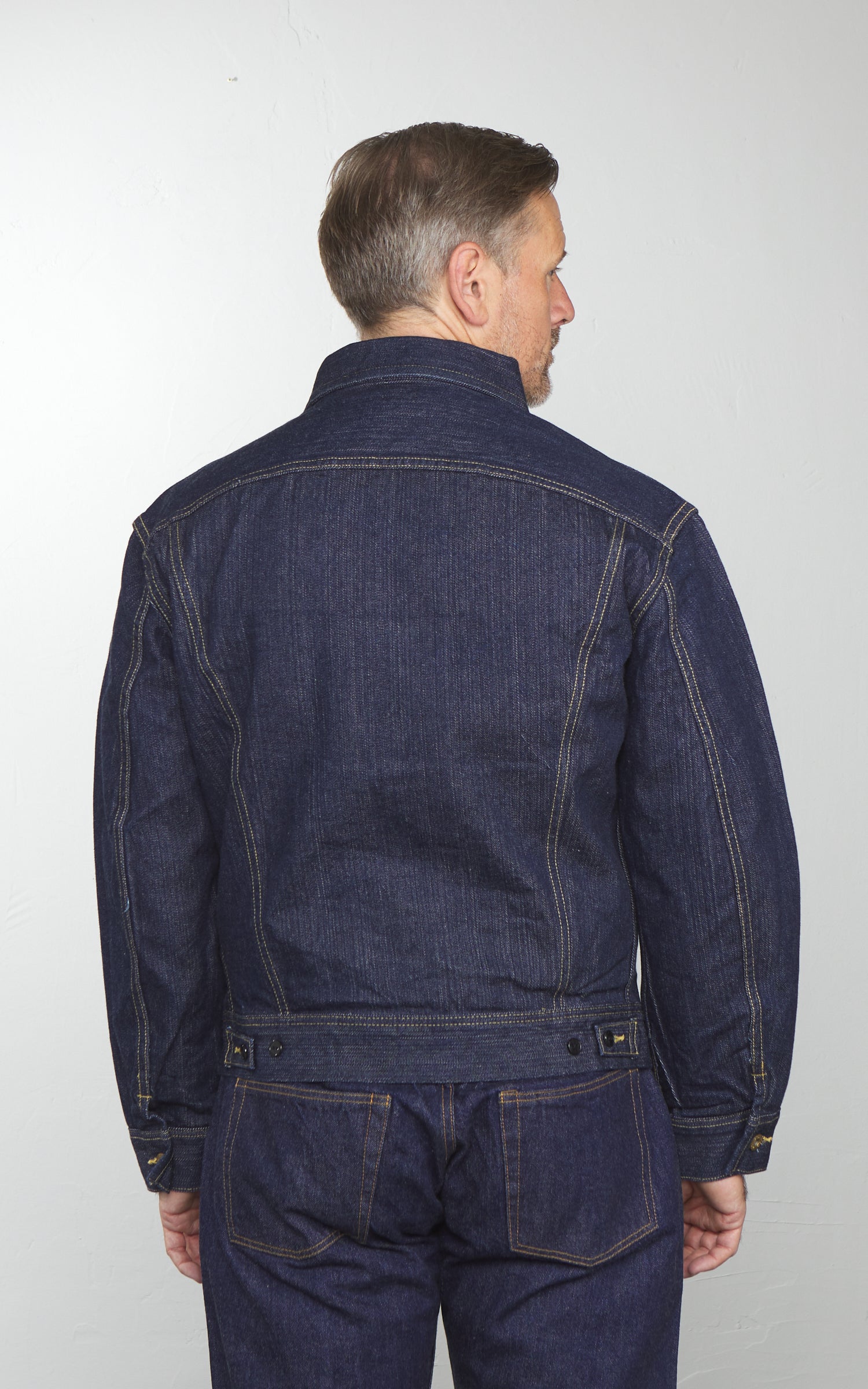 TCB Cats Drive Denim Jacket Selvedge Indigo