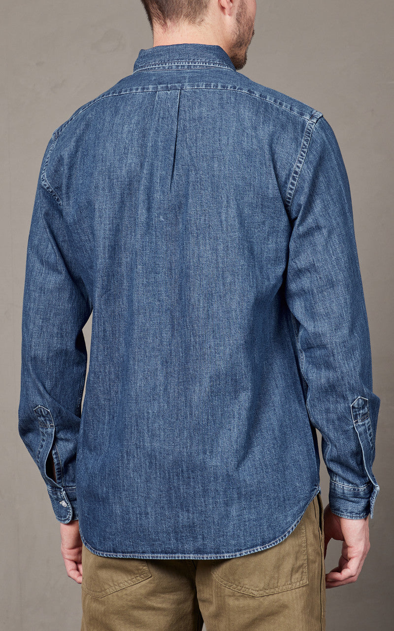 Tellason Button Down Shirt Denim Special Wash