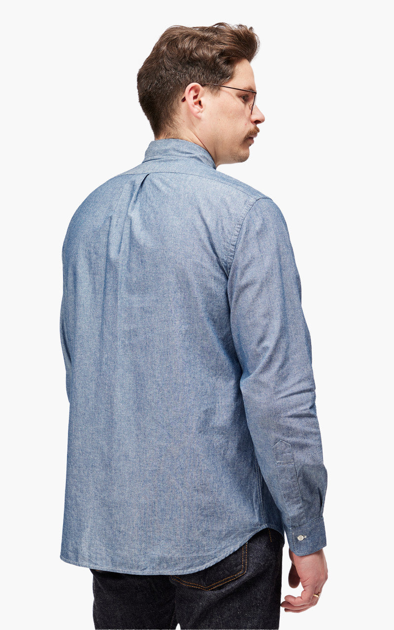 Tellason Button Down Shirt Chambray Light Blue