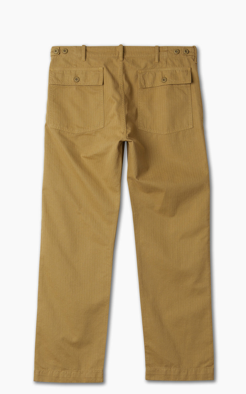 Tellason Fatigue Pant Straight Herringbone Twill Khaki