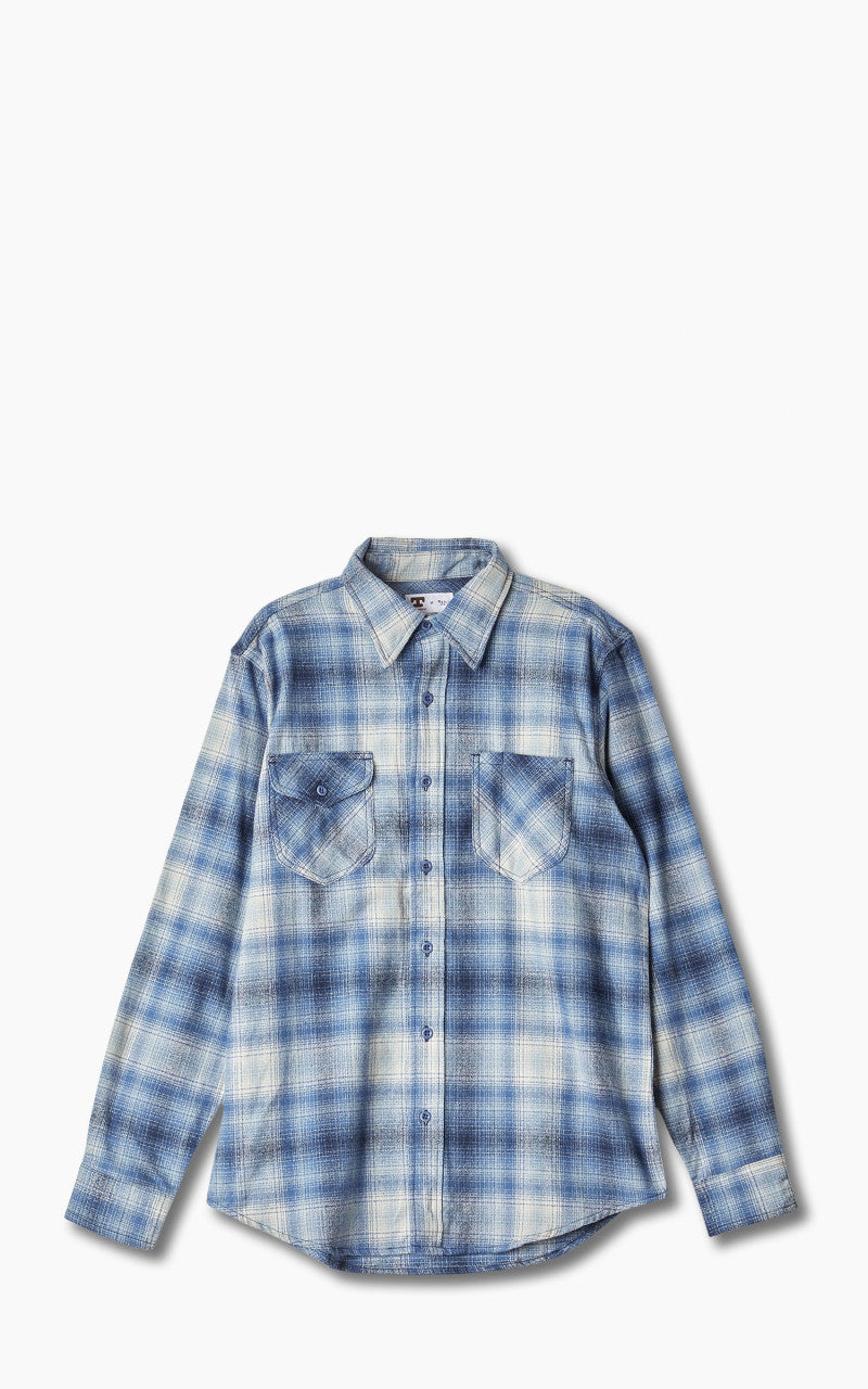 Tellason 1988 Plaid Flannel Shirt Blue/Grey