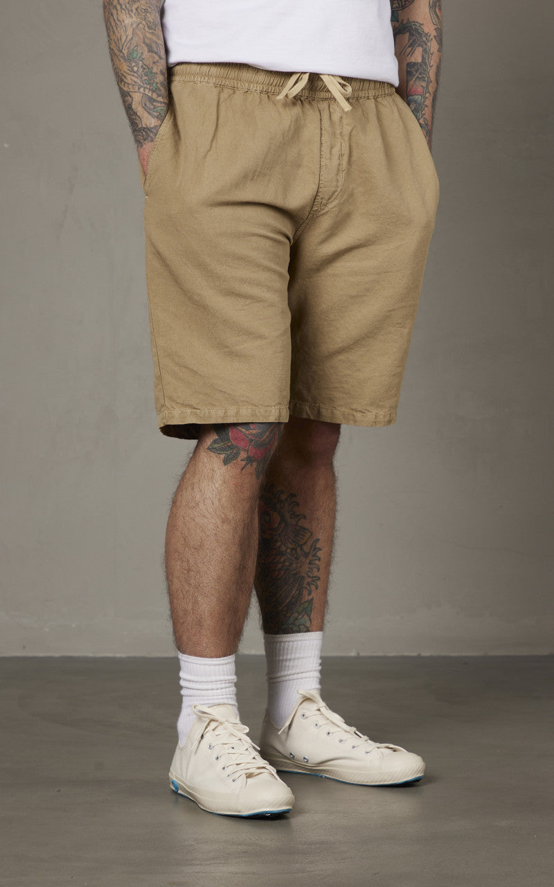 Tellason Easy Shorts Cotton Linen Slub Desert Sand
