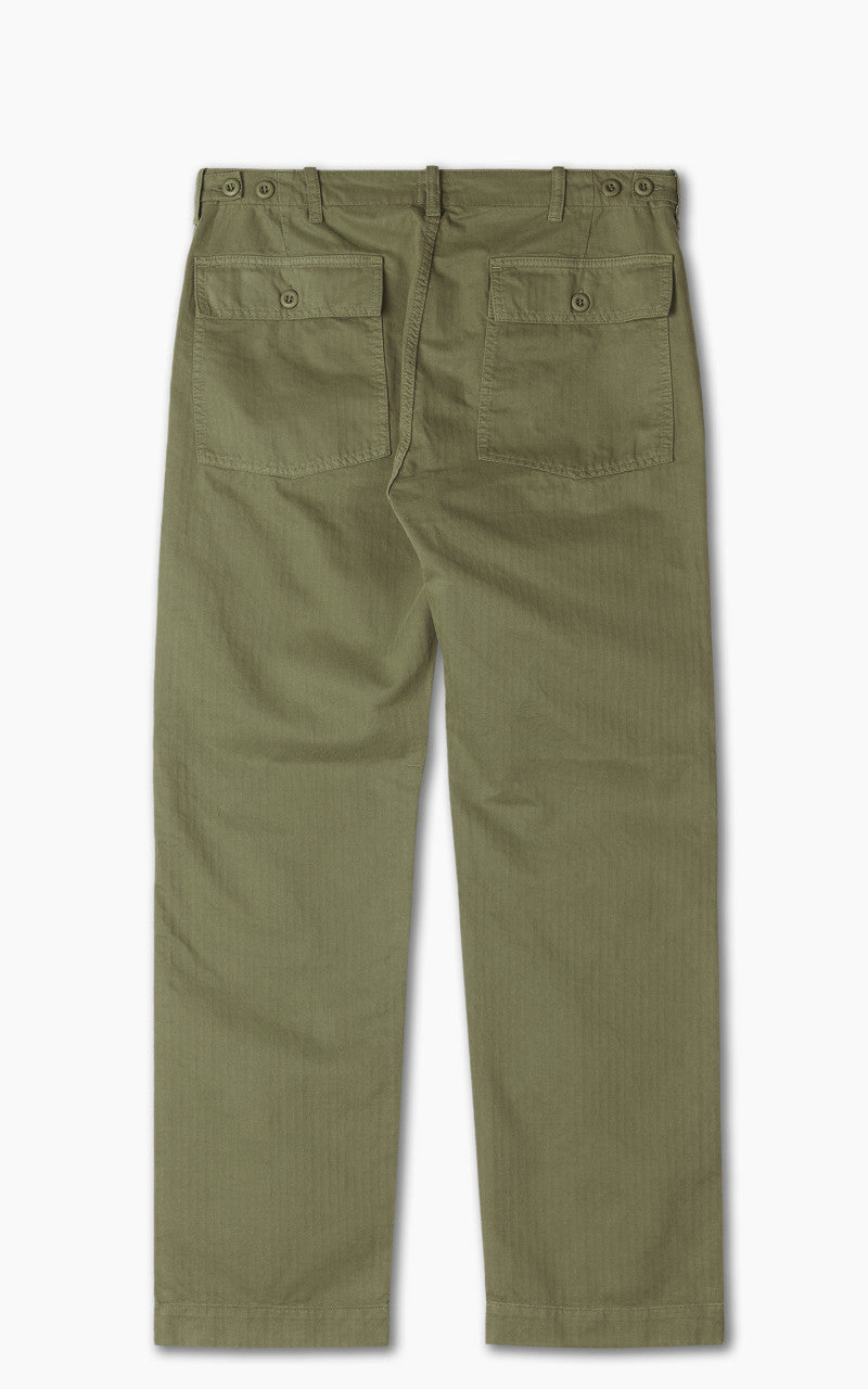 Tellason Fatigue Pant Straight Herringbone Twill Olive