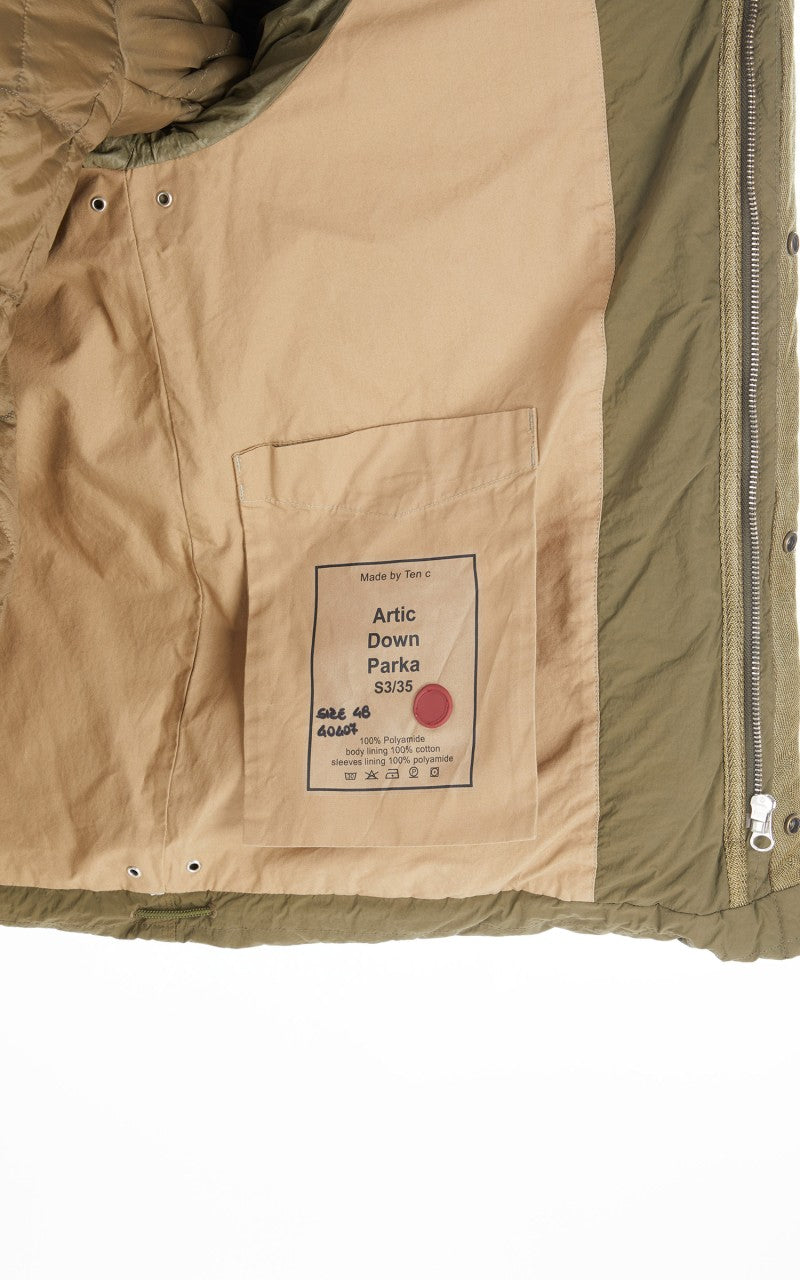 Ten C Artic Down Parka Olive