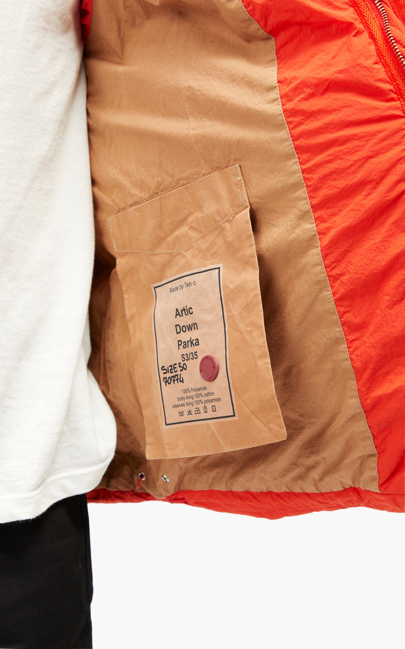 Ten C Artic Down Parka Orange