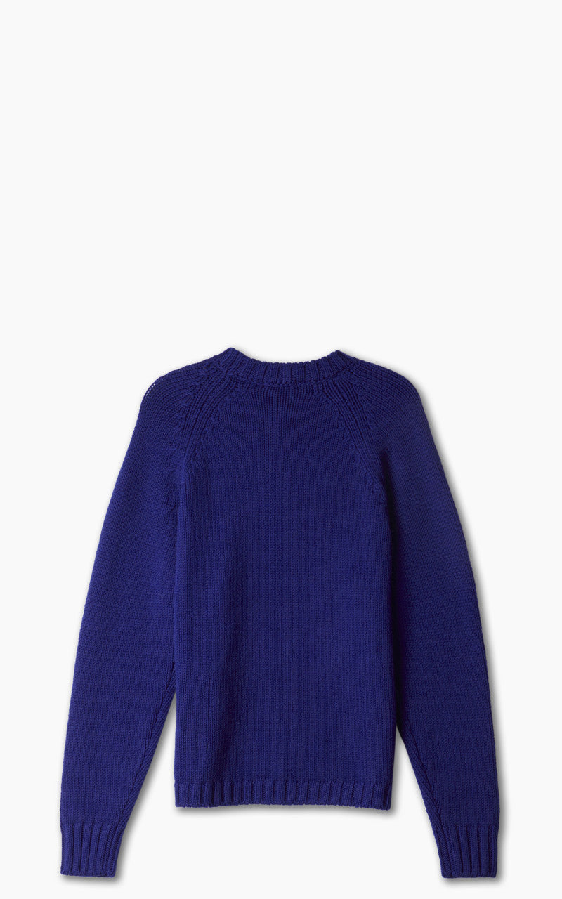 Ten C Merino Wool Sweatshirt Indigo Blue