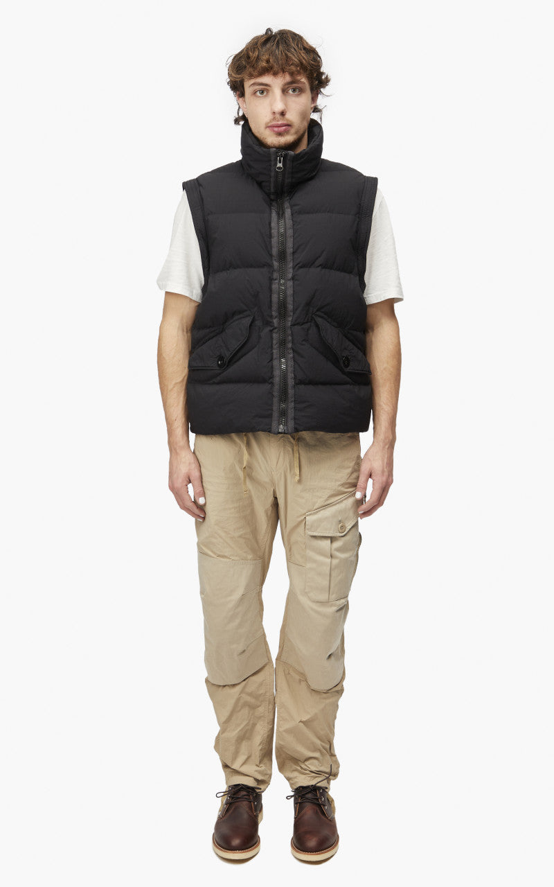 Ten C Austral Down Jacket Vest Black
