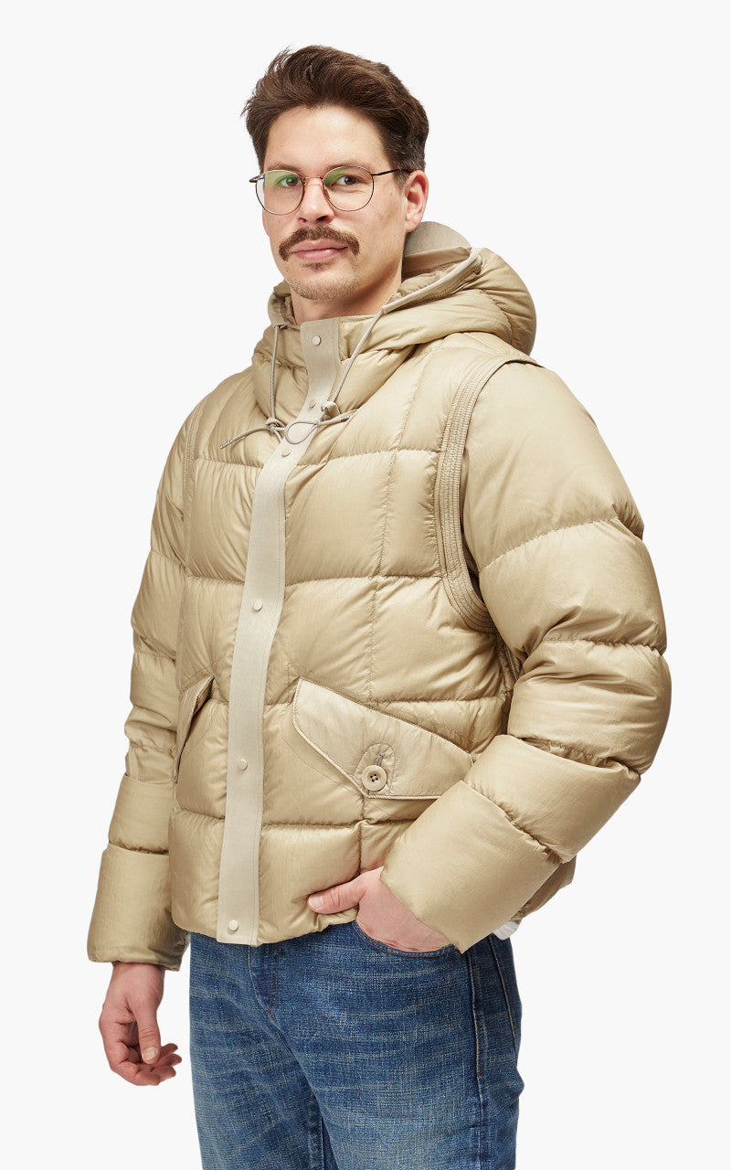 Ten C Hurricane Combo Down Anorak Chalk Shade