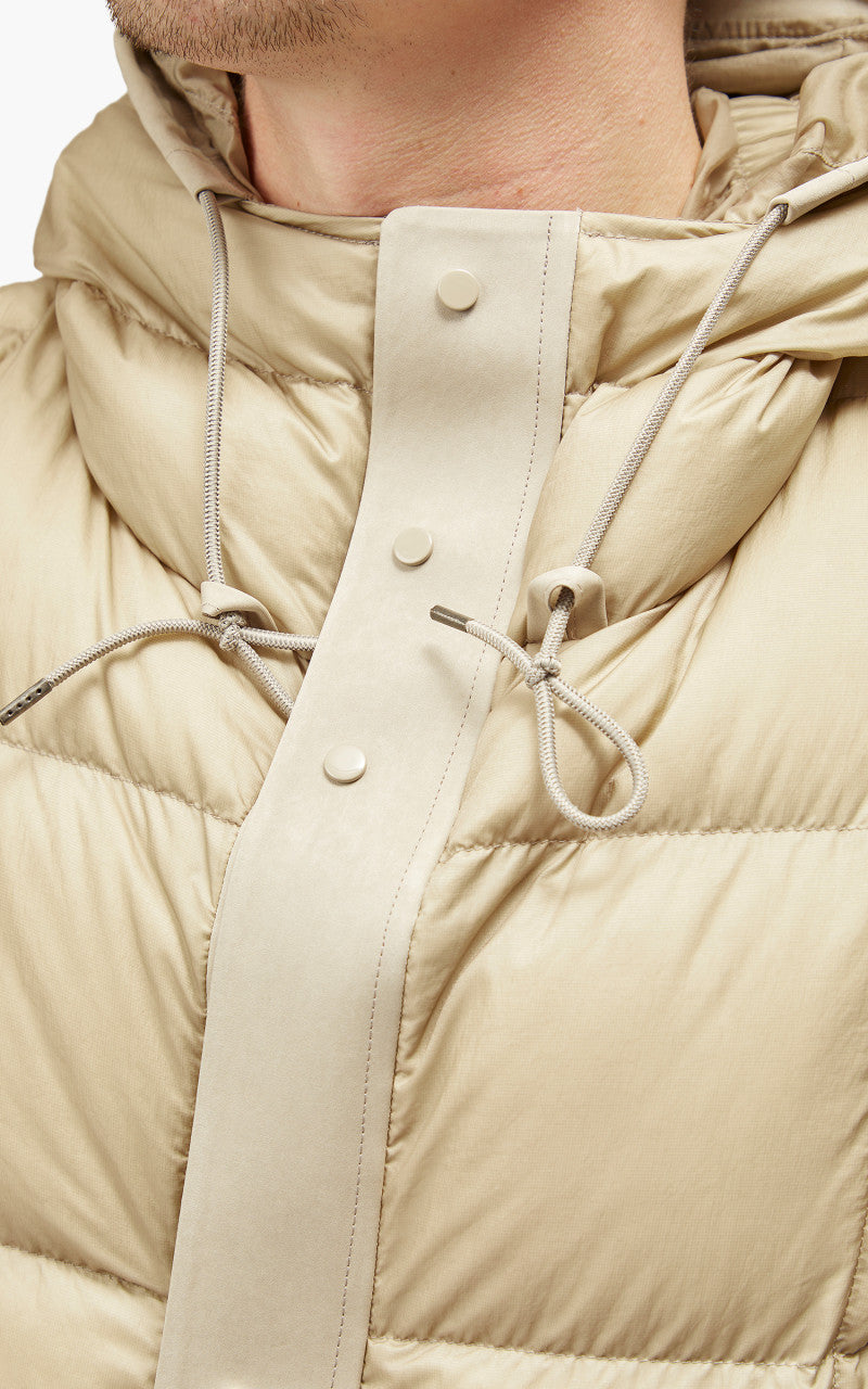 Ten C Hurricane Combo Down Anorak Chalk Shade
