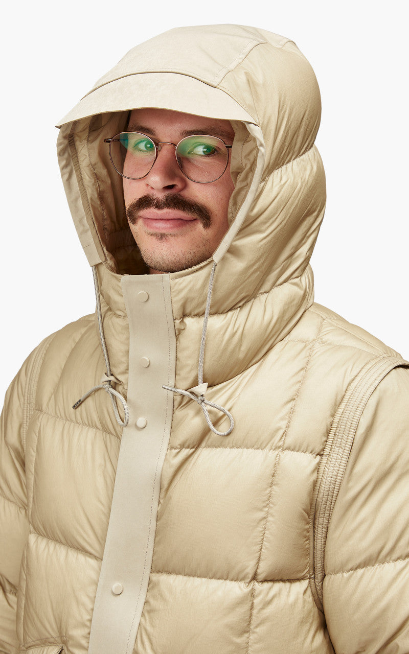 Ten C Hurricane Combo Down Anorak Chalk Shade