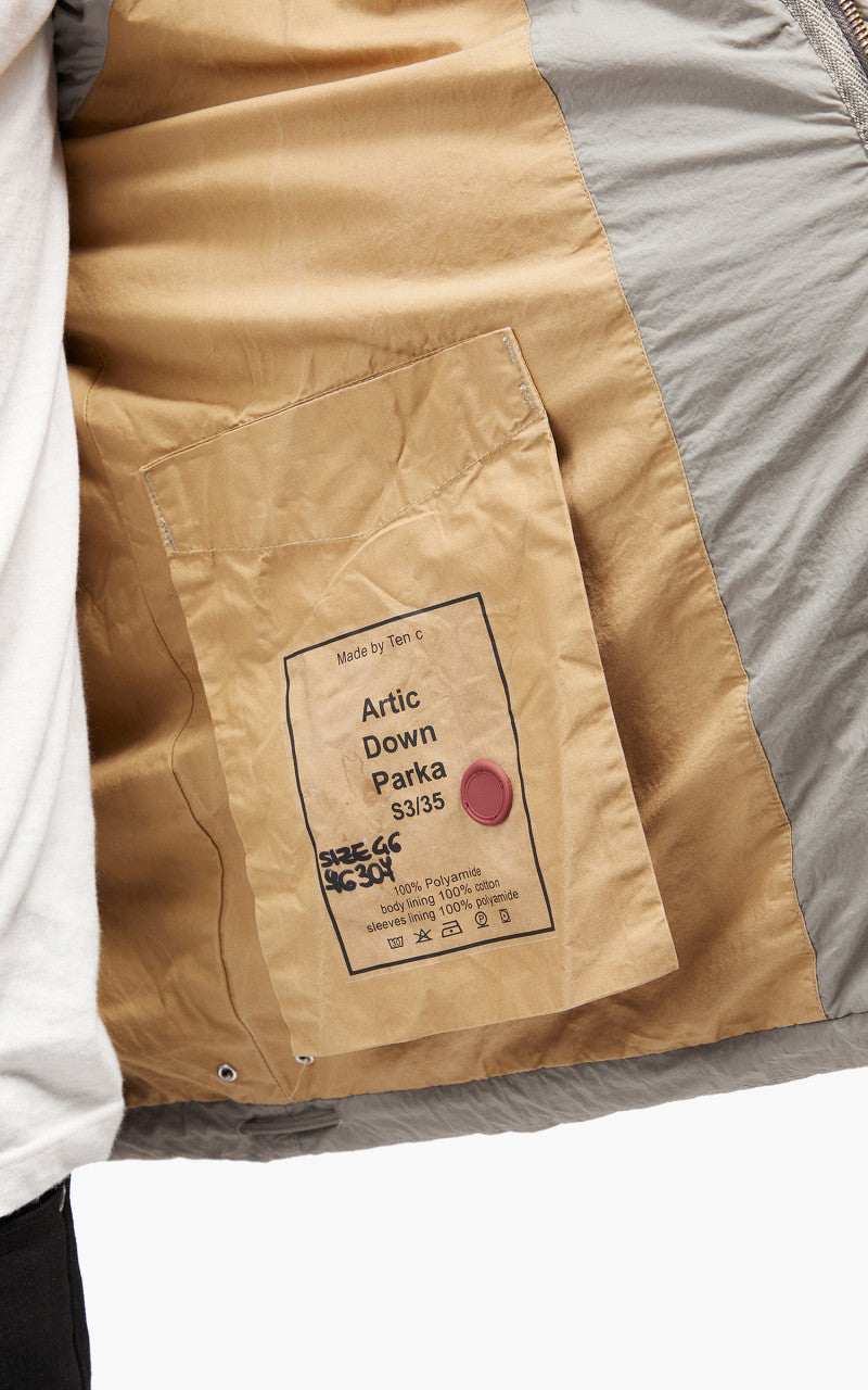 Ten C Artic Down Parka Grey V2