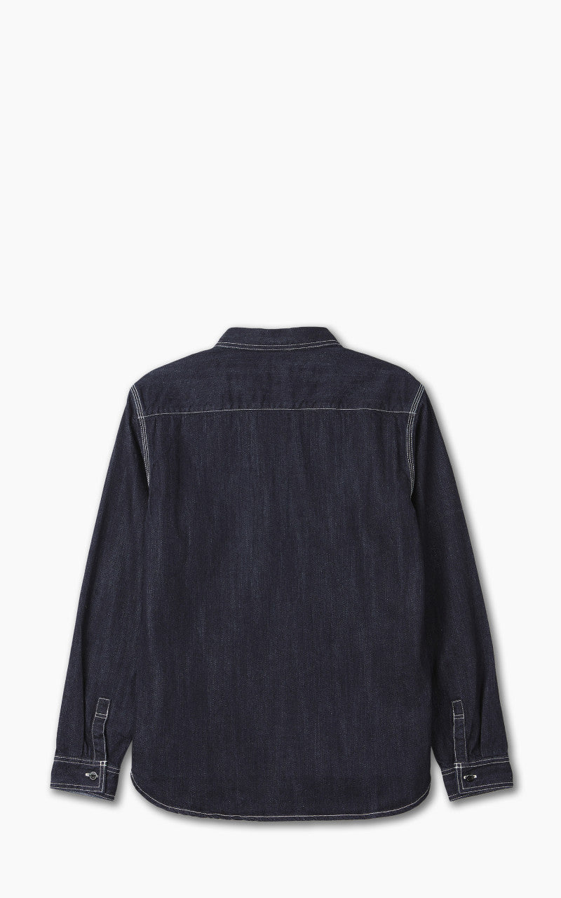 The Flat Head FN-SDK-301L Denim Work Shirt Selvedge Indigo