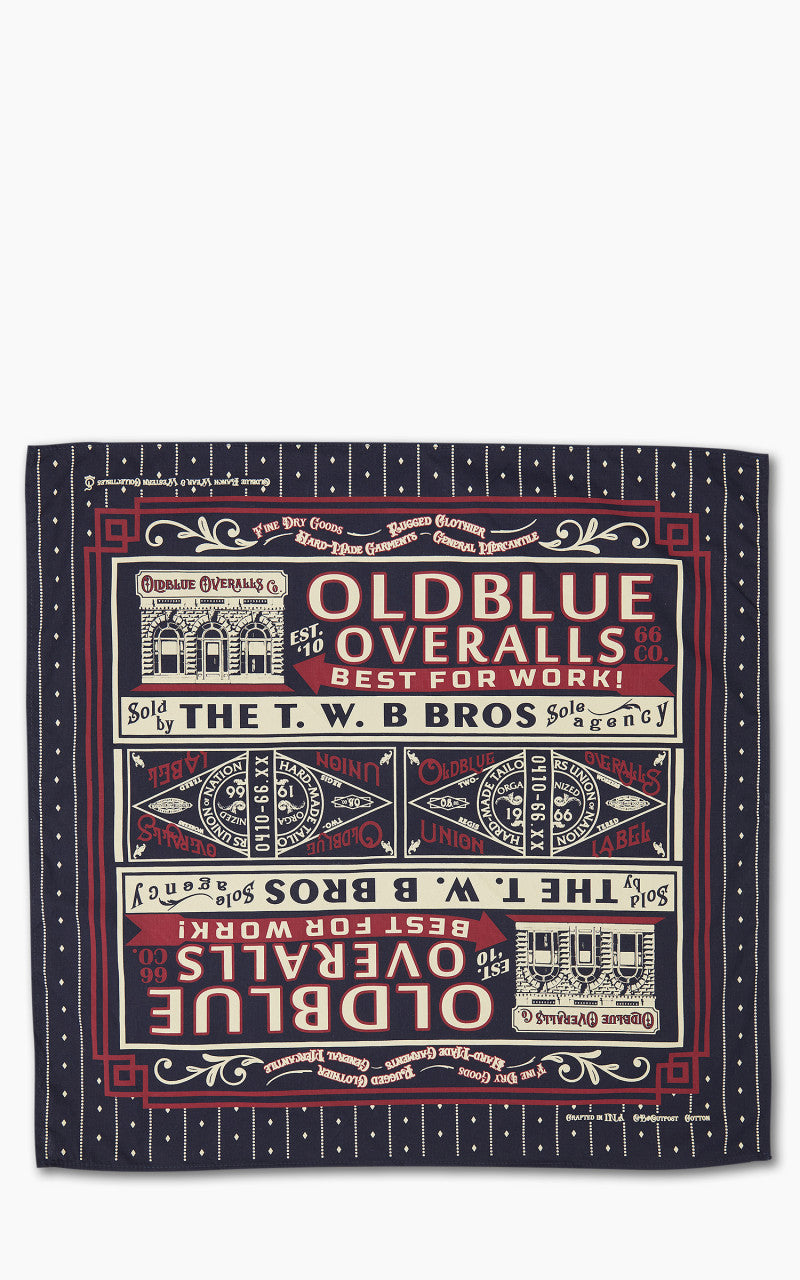 Oldblue Co. Bandana The Mercantile Black/Blue