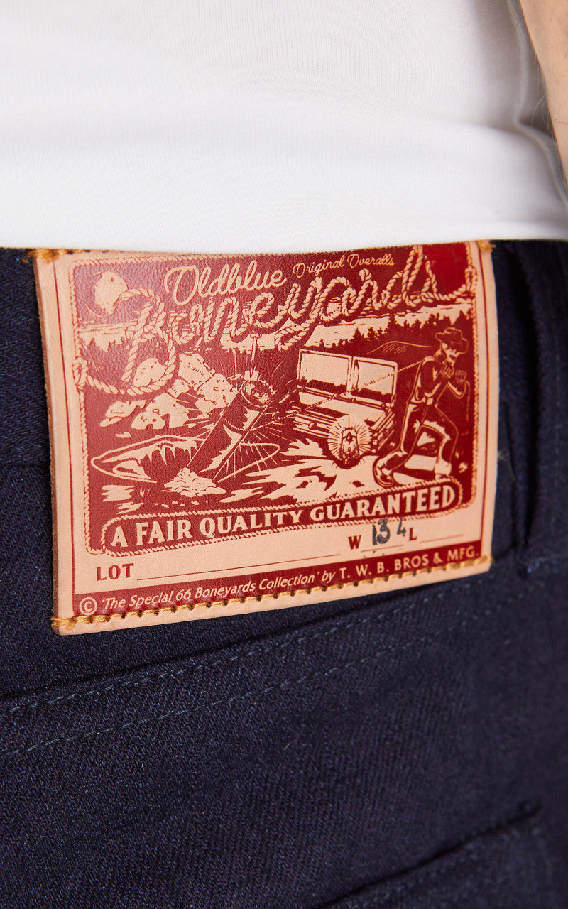Oldblue Co. 7.75" Cut Boneyards 06 Okayama Selvedge Deep Indigo 15oz
