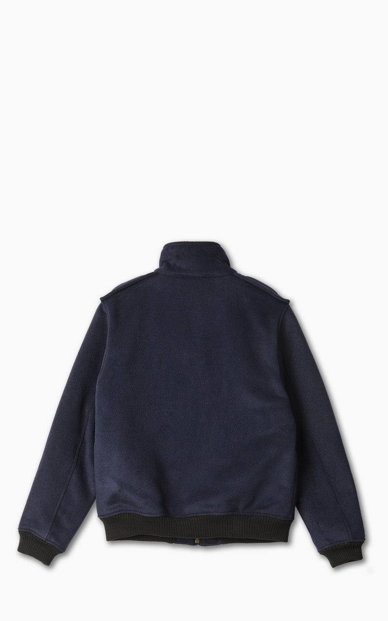 The Quartermaster A2 Flight Jacket Wool Navy