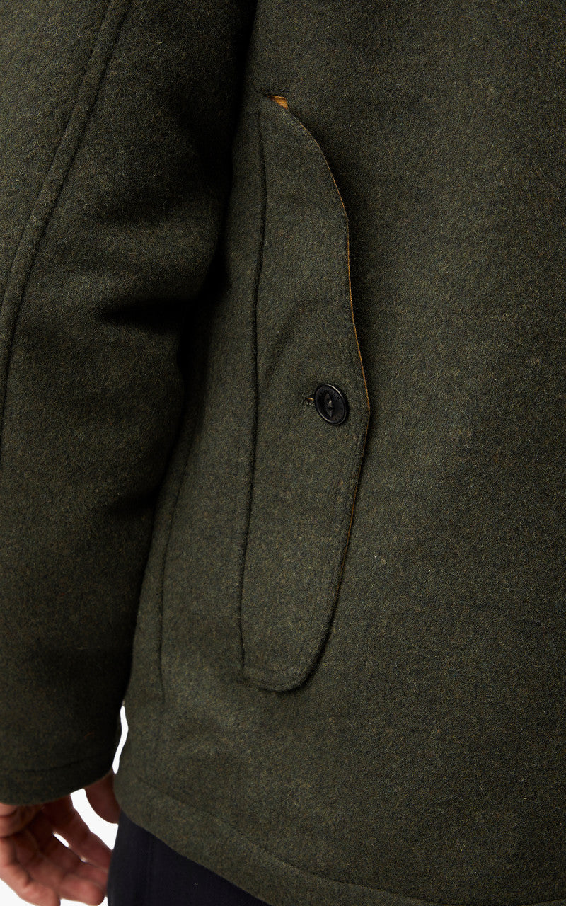 The Quartermaster Hunter Jacket Calvana Green
