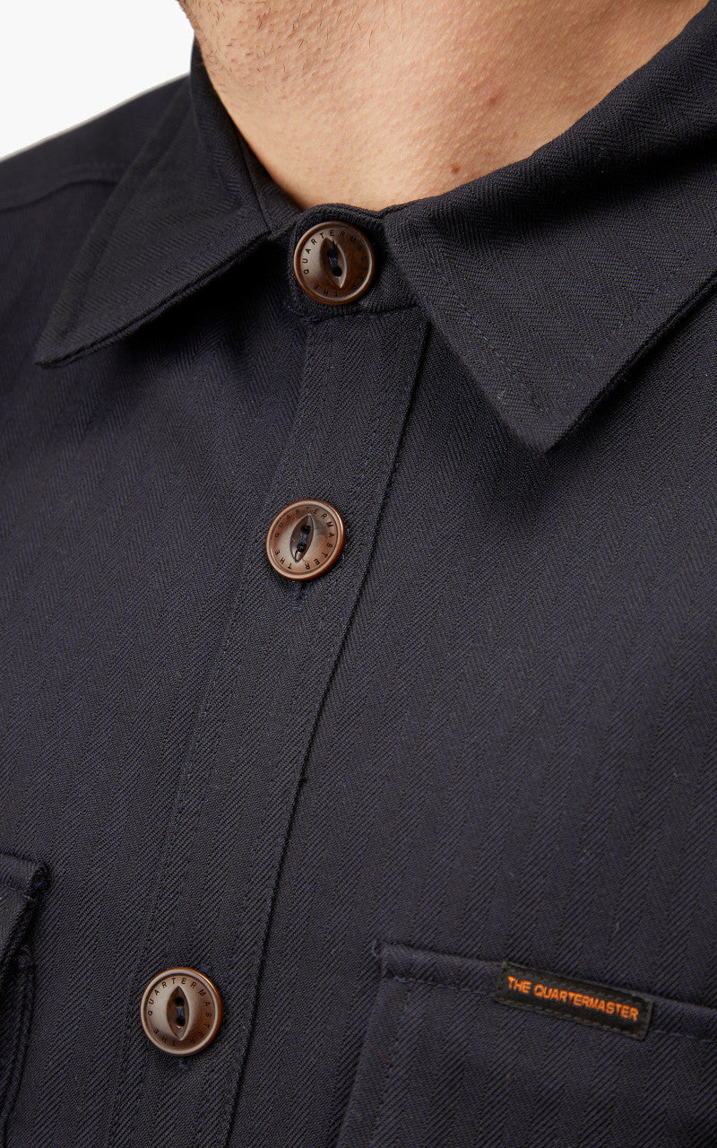 The Quartermaster Fatigue Jacket HBT Blue