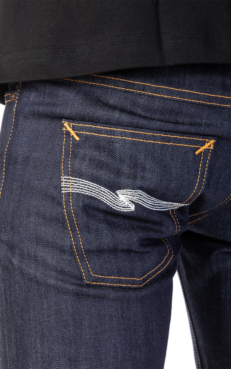 Nudie Jeans Thin Finn Dry Ecru Embo
