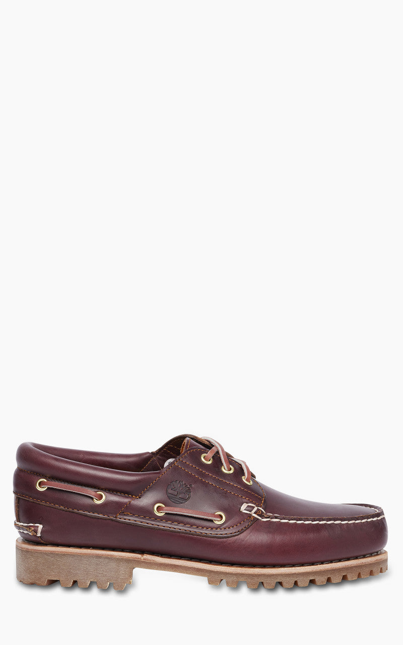 Timberland 3-Eye Lug Handsewn Boat Shoe Burgundy