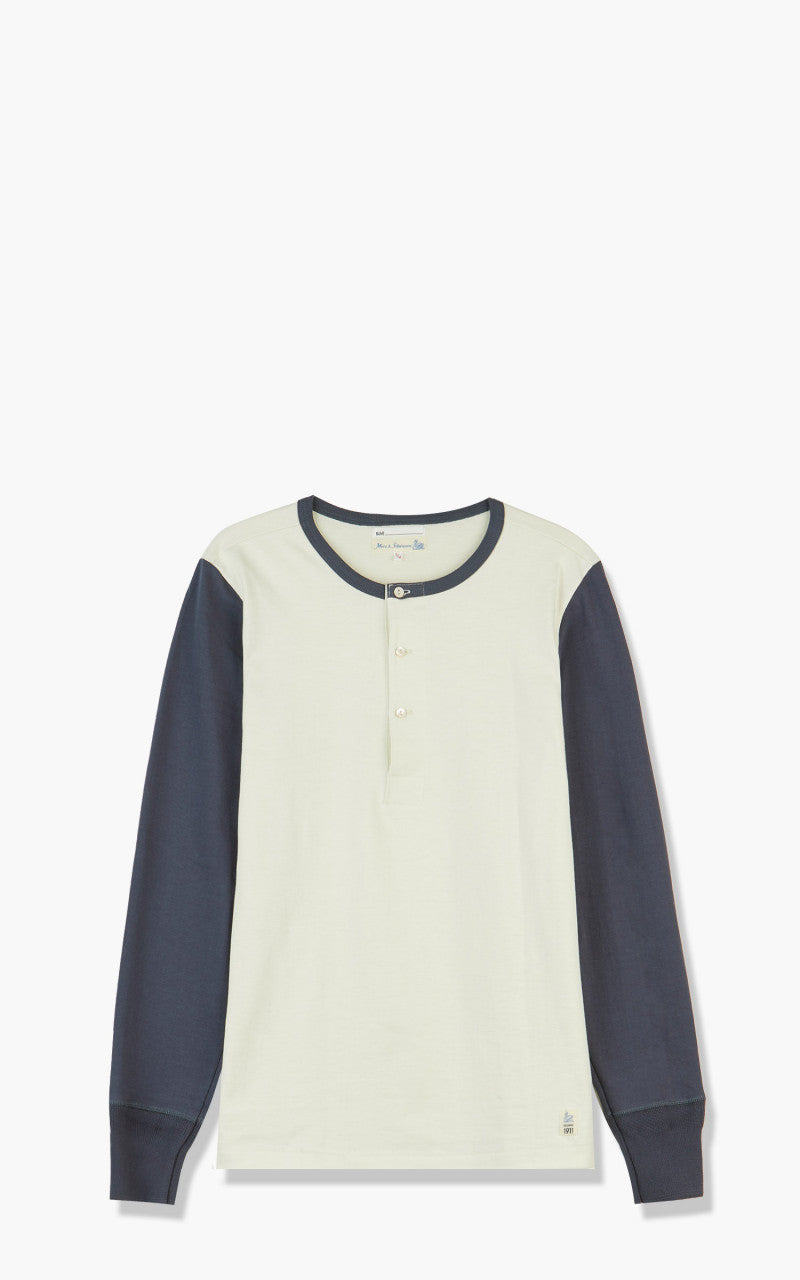 Merz b. Schwanen TR206B Button Facing 1/1 Oat/Navy