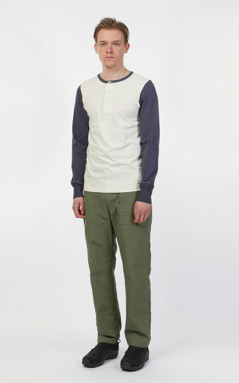 Merz b. Schwanen TR206B Button Facing 1/1 Oat/Navy