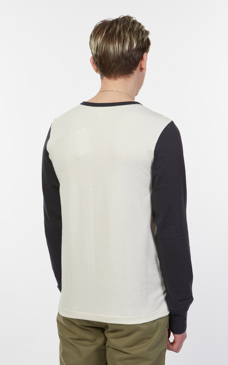 Merz b. Schwanen TR206B Button Facing 1/1 Oat/Charcoal