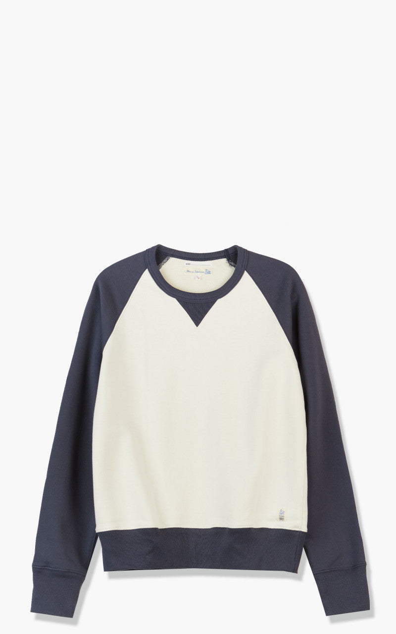 Merz b. Schwanen TR349 Good Training Sweatshirt Oat/Navy