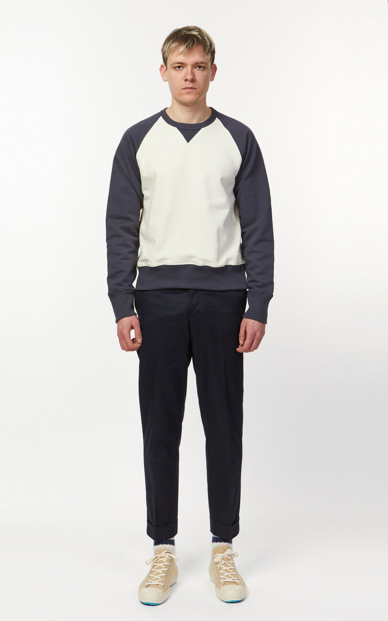 Merz b. Schwanen TR349 Good Training Sweatshirt Oat/Navy