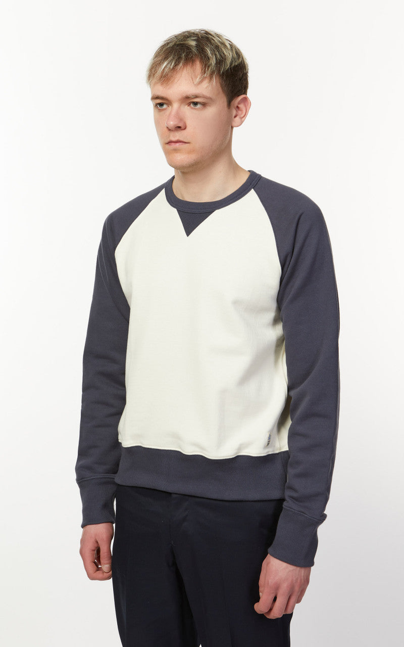 Merz b. Schwanen TR349 Good Training Sweatshirt Oat/Navy