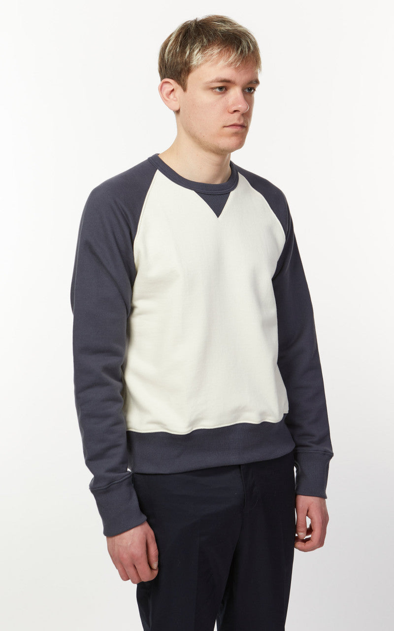 Merz b. Schwanen TR349 Good Training Sweatshirt Oat/Navy
