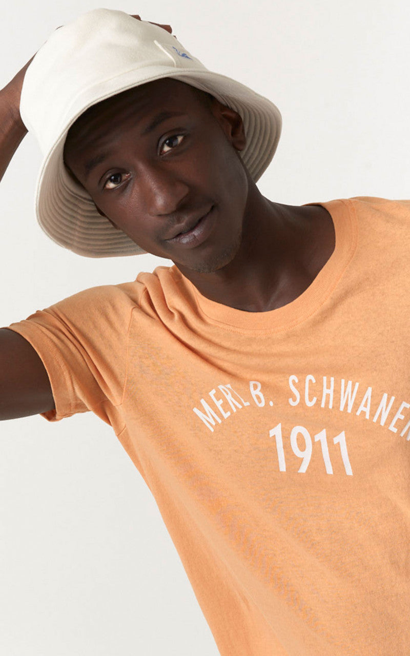Merz b. Schwanen TRCT40 Crew Neck Print Tee Ginger