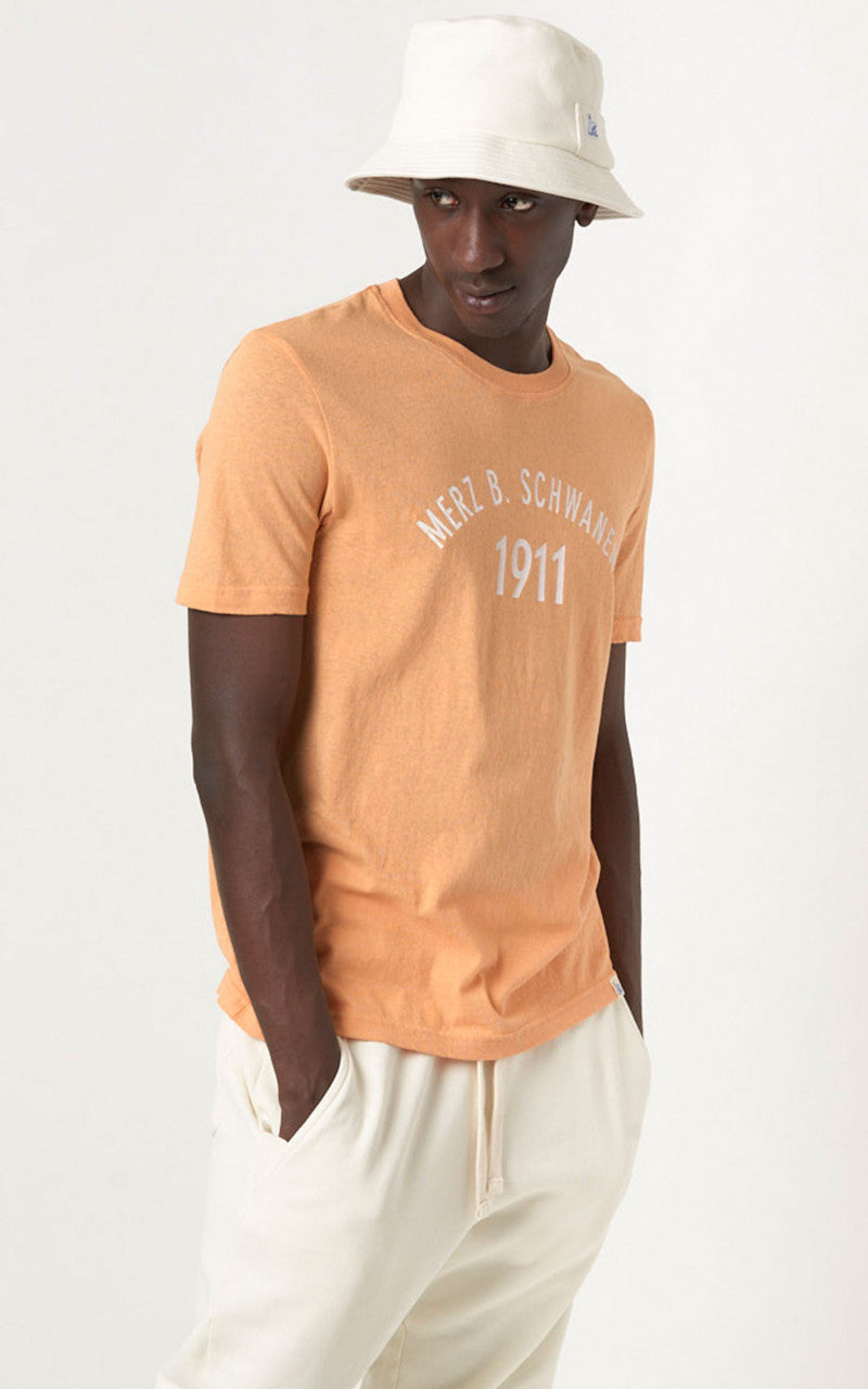 Merz b. Schwanen TRCT40 Crew Neck Print Tee Ginger
