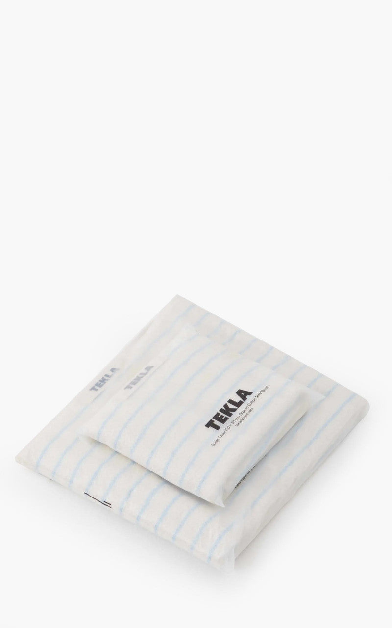 TEKLA Terry Towel Stripes Baby Blue Stripes