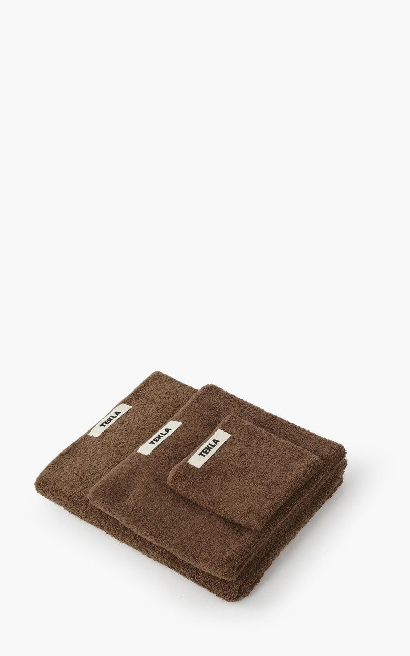 TEKLA Terry Towel Solid Kodiak Brown